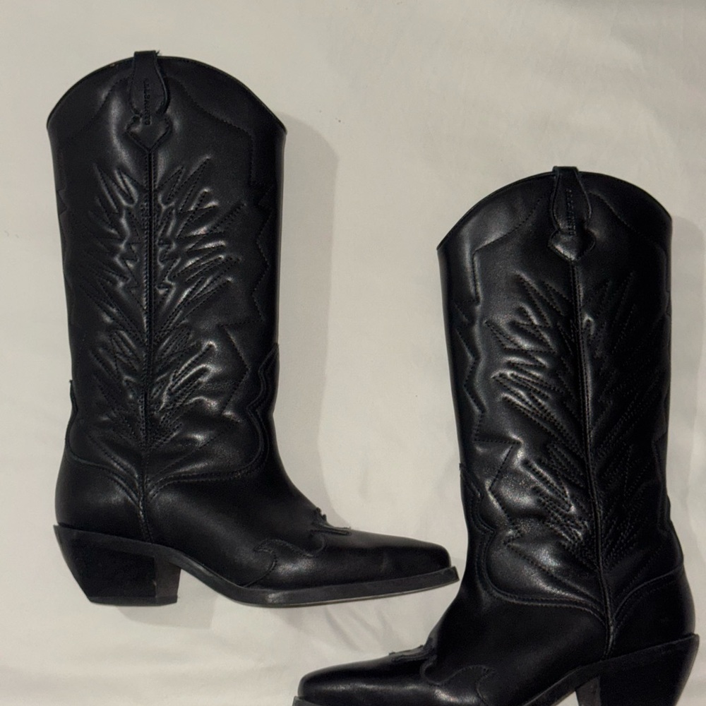 All saints leather cowboy Boots - Picture 5 of 5